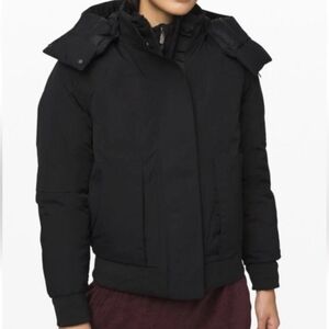 lululemon Womens Black Puffer Coat Jacket Size 4